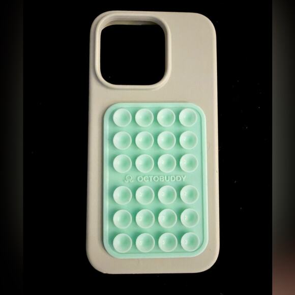 elago sage green silicone liquid w Octobuddy Suction cup mount iphone 15 pro - Picture 1 of 10